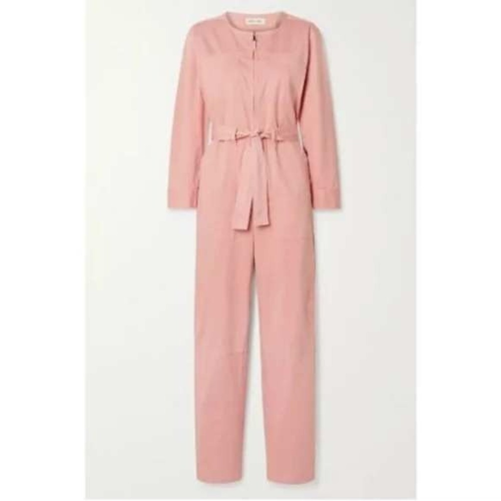 Alex Mill Jo Jumpsuit Misty Rose Pink Cotton Twill Boiler Suit NWT Size Medium - Picture 2 of 7